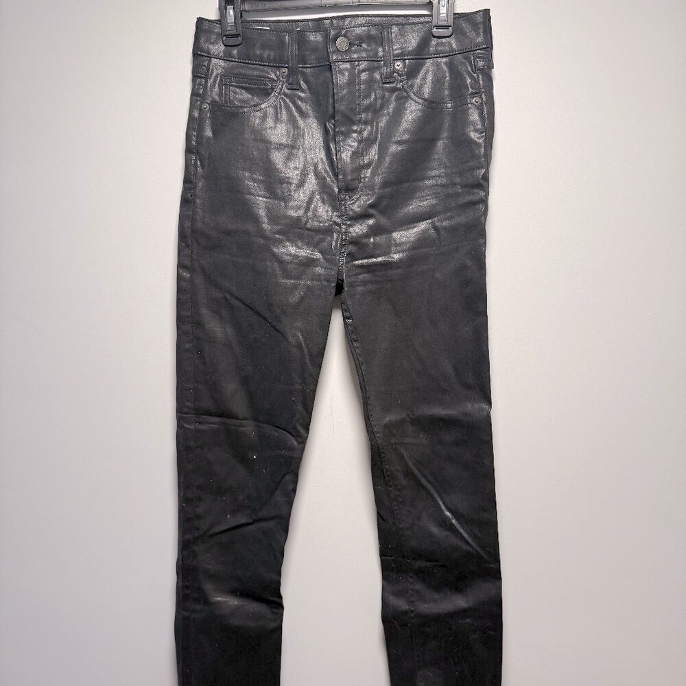 GAP Shiny Black Straight Leg Jean - Vintage Slim Sky High 29/8